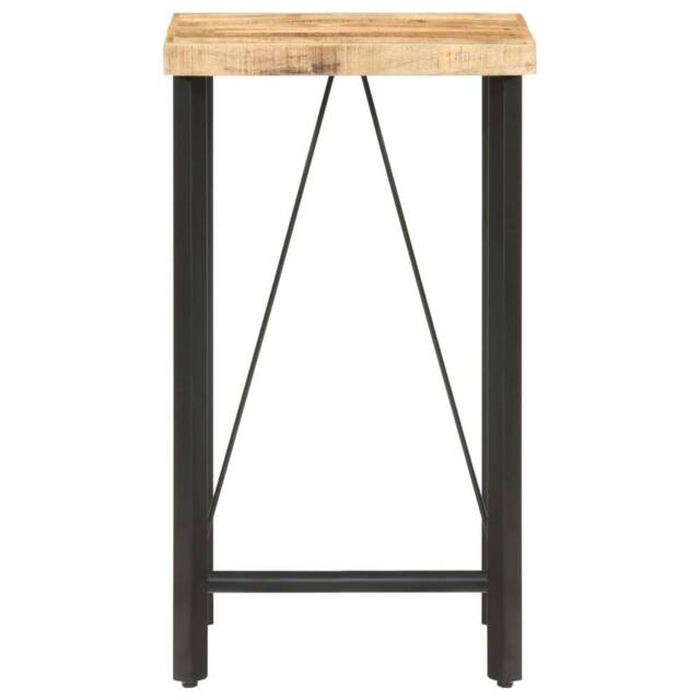 Berkfield Home Bar Table 60x60x107 cm Rough Mango Wood in Brown - Size: 60 x 60 x 107 cm - image 1