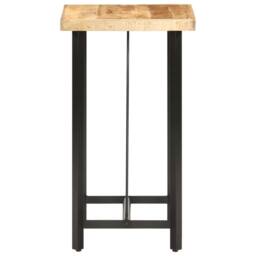 Berkfield Home Bar Table 60x60x107 cm Rough Mango Wood in Brown - Size: 60 x 60 x 107 cm - thumbnail 3
