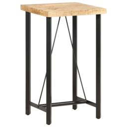 Berkfield Home Bar Table 60x60x107 cm Rough Mango Wood in Brown - Size: 60 x 60 x 107 cm - thumbnail 9