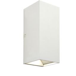 Loops 4 PACK Twin Outdoor Rectangular Wall Light - 2 x 5.5W CCT LED - Matt White - thumbnail 4