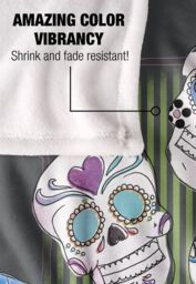 Harry Potter Honeydukes Sugar Skulls Officially Licensed Silky Touch Super Soft Throw Blanket 152x127 cm in White - thumbnail 4