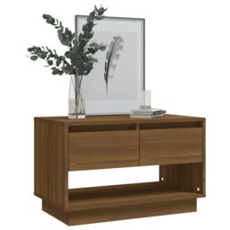Berkfield Home TV Cabinet Brown Oak 70x41x44 cm Engineered Wood - Size: 70 x 41 x 44 cm - thumbnail 4