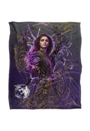 The Witcher Yennefer Airbrush Silky Touch Super Soft Throw Blanket 152 X 127 cm in White - thumbnail 1