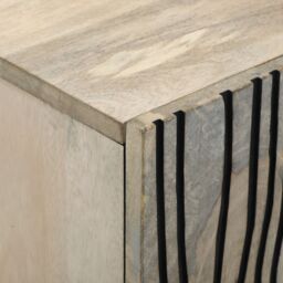 Berkfield Home Entertainment Centres & TV Stands with Shelf with Storage with Door White & Black - thumbnail 6