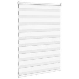 Berkfield Home Zebra Blind White 95x100 cm Fabric Width 90.9 cm Polyester - thumbnail 4