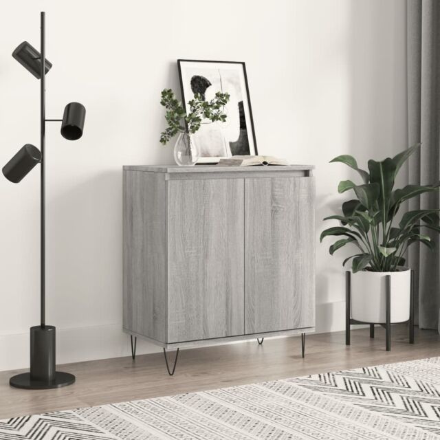 Berkfield Home Sideboard Grey Sonoma 60x35x70 cm Engineered Wood - Size: 60 x 35 x 70 cm - image 1