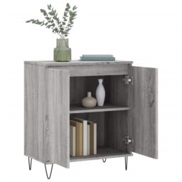 Berkfield Home Sideboard Grey Sonoma 60x35x70 cm Engineered Wood - Size: 60 x 35 x 70 cm - thumbnail 4