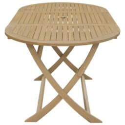 Berkfield Home Folding Garden Table 160x85x75 cm Solid Wood Acacia in Brown - Size: 160 x 85 x 75 cm - thumbnail 5