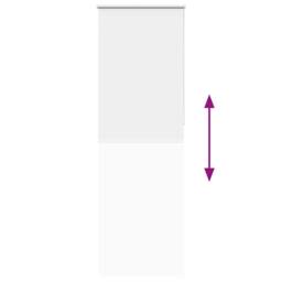 Berkfield Home Roller Blind Blackout White 85x230 cm Fabric Width 80.7 cm Polyester - thumbnail 9