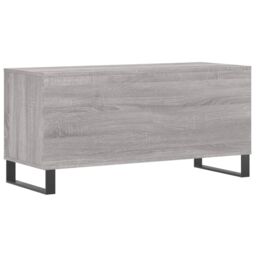 Berkfield Home Record Cabinet Grey Sonoma 100x38x48 cm Engineered Wood - Size: 100 x 38 x 48 cm - thumbnail 6