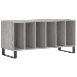 Berkfield Home Record Cabinet Grey Sonoma 100x38x48 cm Engineered Wood - Size: 100 x 38 x 48 cm - thumbnail 2