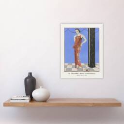 "Artery8 Blue Room of Arthenice Fashion Barbier Vintage Wall Art Print Poster - Size: W12"" x H16""" - thumbnail 4