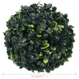 Berkfield Home Artificial Boxwood Balls 4 pcs 12 cm in Green - thumbnail 4