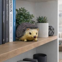 Gifts Direct 2 U Lifelike Woodland Hedgehog Resin Ornament in Brown - thumbnail 3