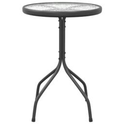 Berkfield Home Garden Table Ã˜50x71 cm Steel Anthracite in Black - Size: 50x71 cm - thumbnail 3