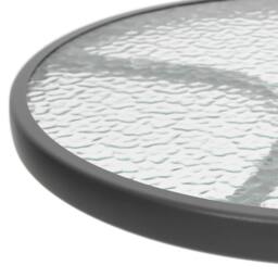 Berkfield Home Garden Table Ã˜50x71 cm Steel Anthracite in Black - Size: 50x71 cm - thumbnail 4