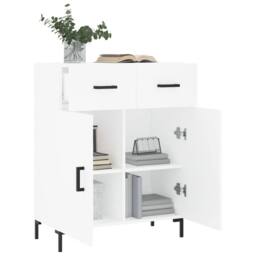 Berkfield Home Sideboard White 69.5x34x90 cm Engineered Wood - thumbnail 4