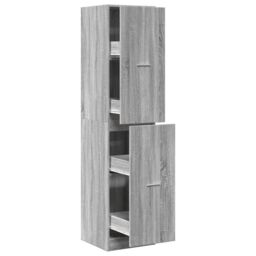 Berkfield Home Apothecary Cabinet¬†Grey Sonoma 40x41x174.5 cm Engineered Wood in Grey - thumbnail 2