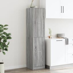 Berkfield Home Apothecary Cabinet¬†Grey Sonoma 40x41x174.5 cm Engineered Wood in Grey - thumbnail 4