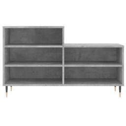 Berkfield Home Shoe Cabinet Concrete Grey 102x36x60 cm Engineered Wood - Size: 102 x 36 x 60 cm - thumbnail 4