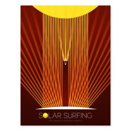 "Artery8 NASA Solar Surfing Innovative Advanced Concepts Wall Art Print in Red - Size: W18"" x H24""" - thumbnail 1