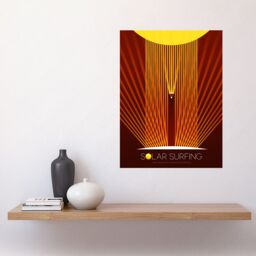 "Artery8 NASA Solar Surfing Innovative Advanced Concepts Wall Art Print in Red - Size: W18"" x H24""" - thumbnail 2