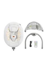 Kinderkraft LUMI 2 Baby Electric Rocker Bouncer Side To Side Mains or Batteries in Light Grey - thumbnail 9