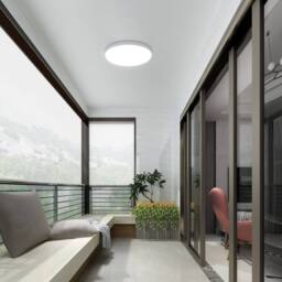 Goeco Round LED Ceiling Light 32W IP54 Waterproof 6500K for Bathroom Bedroom in White - thumbnail 4