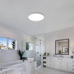 Goeco Round LED Ceiling Light 32W IP54 Waterproof 6500K for Bathroom Bedroom in White - thumbnail 3