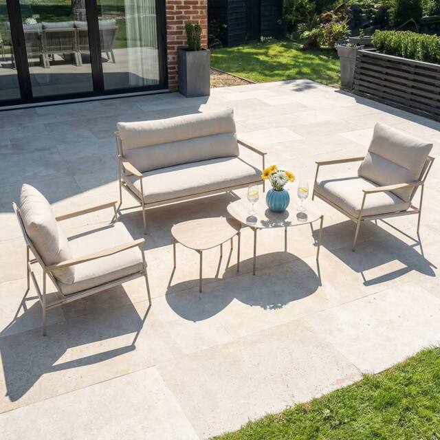 More4Homes Aruba Garden 4 Seater Outdoor Sofa Set in Beige - image 1