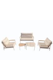 More4Homes Aruba Garden 4 Seater Outdoor Sofa Set in Beige - thumbnail 2