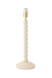 ValueLights Bobbin Wooden Bobble Table Lamp Base in Cream - thumbnail 5