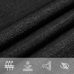 Berkfield Home Sunshade Sail 160 g/m ² Black 2.5x2.5 m HDPE - thumbnail 4