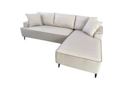 DS Living The Milano Edge 3 Seater Left Hand Corner Sofa in Beige - thumbnail 4
