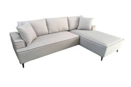 DS Living The Milano Edge 3 Seater Left Hand Corner Sofa in Beige - thumbnail 2
