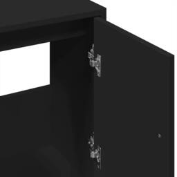 Berkfield Home Sink Cabinet Black 63x29x55 cm Engineered Wood - Size: 63 x 29 x 55 cm - thumbnail 8