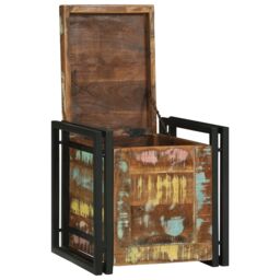 Berkfield Home Storage Box Multicolor 40 x 40 x 40 cm Solid Acacia wood in Brown - thumbnail 2