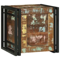 Berkfield Home Storage Box Multicolor 40 x 40 x 40 cm Solid Acacia wood in Brown - thumbnail 3