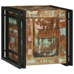 Berkfield Home Storage Box Multicolor 40 x 40 x 40 cm Solid Acacia wood in Brown - thumbnail 4