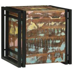 Berkfield Home Storage Box Multicolor 40 x 40 x 40 cm Solid Acacia wood in Brown - thumbnail 7