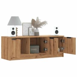 Berkfield Home TV Cabinet Artisan Oak 102x35x36.5 cm Engineered Wood in Brown