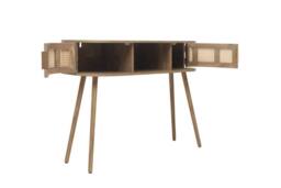 Birlea Rattan Console Table Sark Hall Table Dressing Table in Beige - Size: 1 Pack - thumbnail 9