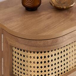 Birlea Rattan Console Table Sark Hall Table Dressing Table in Beige - Size: 1 Pack - thumbnail 5