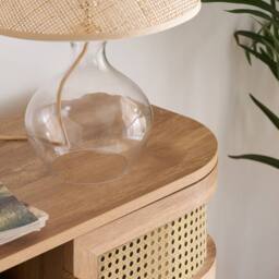 Birlea Rattan Console Table Sark Hall Table Dressing Table in Beige - Size: 1 Pack - thumbnail 6