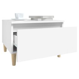Berkfield Home Side Tables 2 pcs White 50x46x35 cm Engineered Wood - Size: 50 x 46 x 35 cm - thumbnail 6