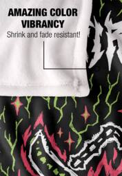 Stranger Things Hellfire Club Neon Flames Sketch 152 X 127 Cm Blanket in White - thumbnail 4