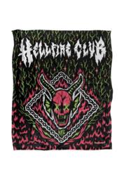 Stranger Things Hellfire Club Neon Flames Sketch 152 X 127 Cm Blanket in White - thumbnail 1
