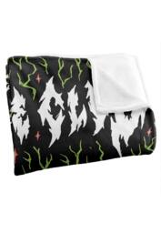 Stranger Things Hellfire Club Neon Flames Sketch 152 X 127 Cm Blanket in White - thumbnail 3
