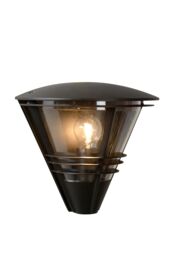 Lucide 'LIVIA' Dimmable Stylish Modern Decorative Outdoor Wall Light 1xE27 in Black - thumbnail 1