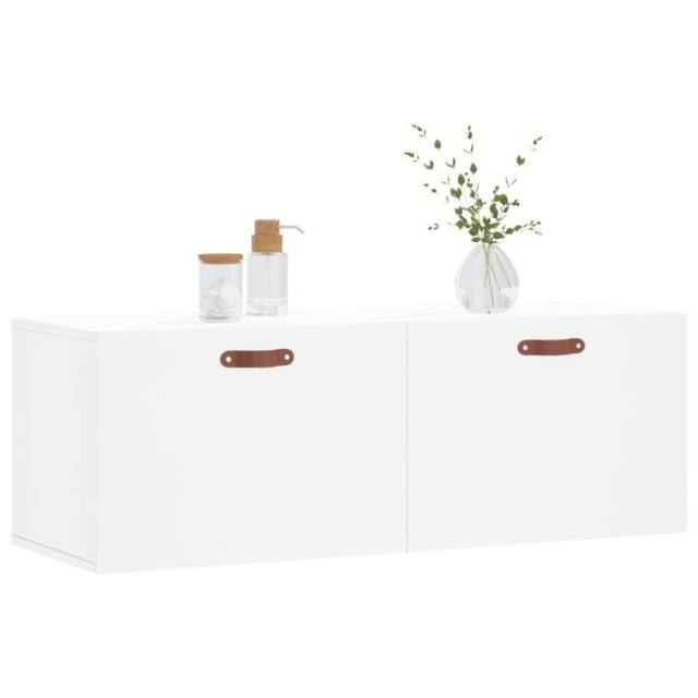 Berkfield Home Wall Cabinet White 100x36.5x35 cm Engineered Wood - image 1